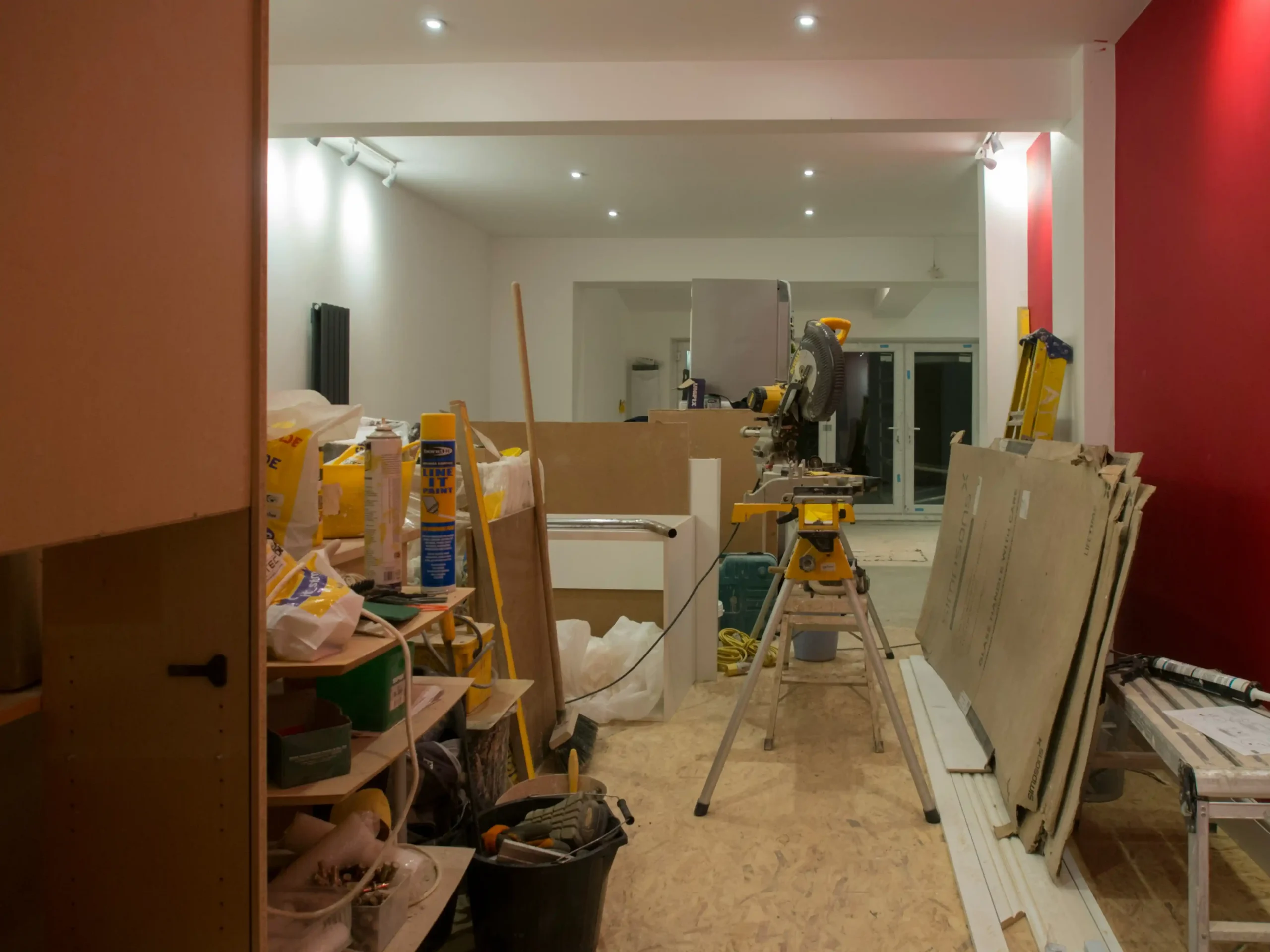 House renovation work in progress in Dublin